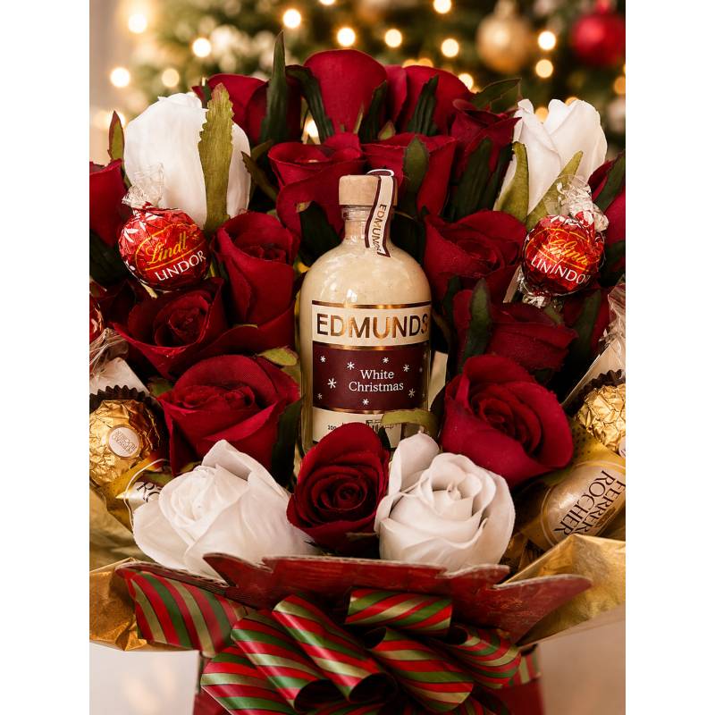 White Christmas Cocktail & Chocolate Bouquet White Christmas Cocktail & Chocolate Bouquet