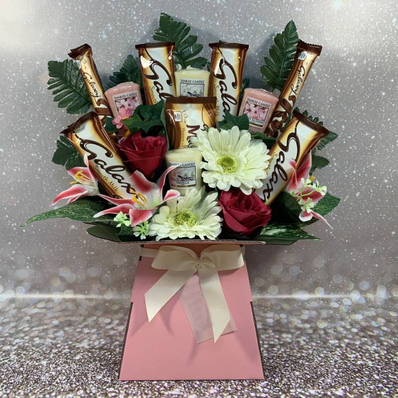 Yankee Candle and Galaxy Chocolate Bouquet