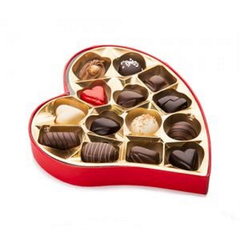 Love Heart Box of Unique Belgian Chocolates