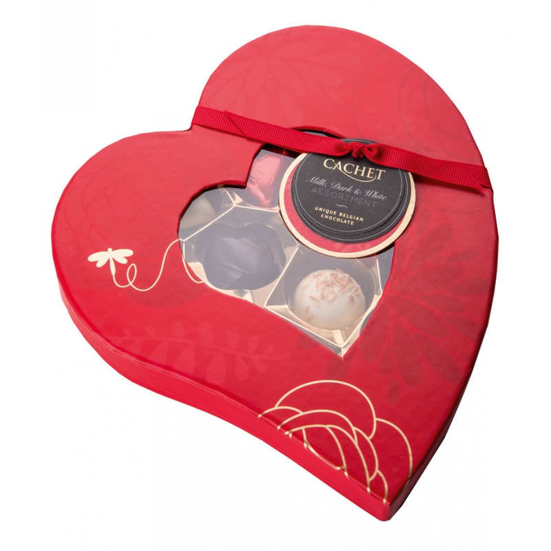 Love Heart Box of Unique Belgian Chocolates