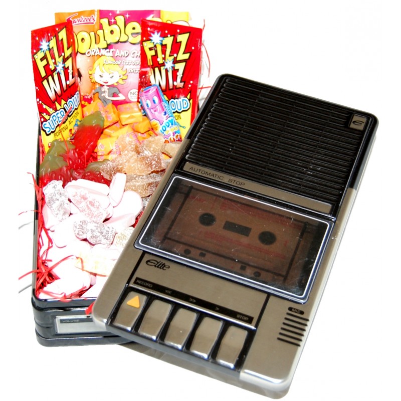Retro Sweet Cassette Player Tin
