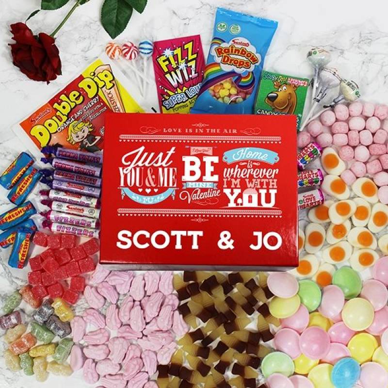 Personalised Be My Valentine Deluxe Sweet Box