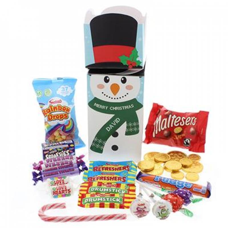 Personalised Snowman Sweet Box