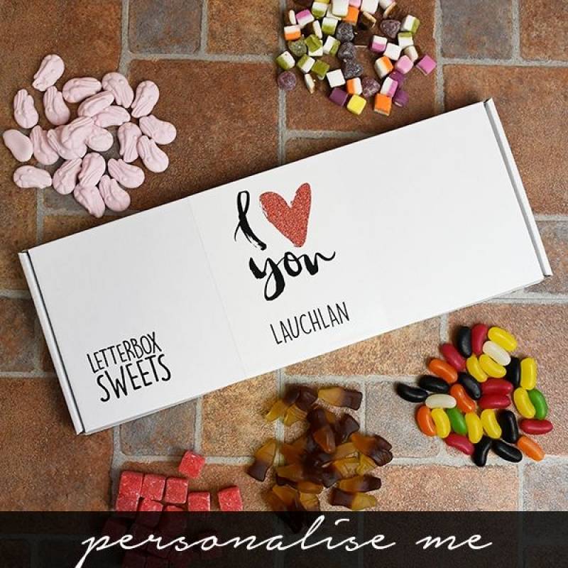 Personalised I Love You Letterbox Sweets