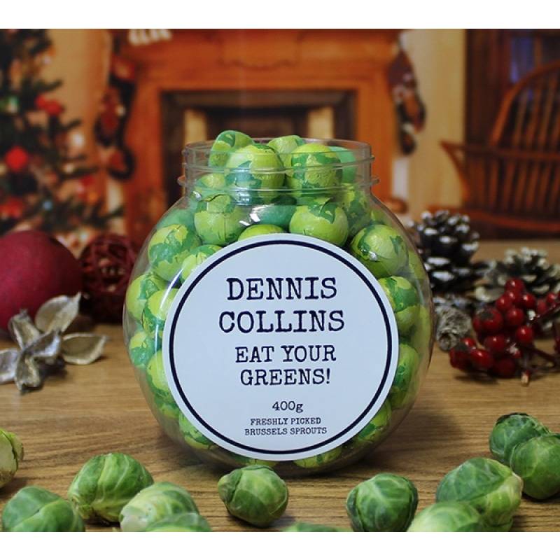 Personalised Chocolate Sprouts Jar