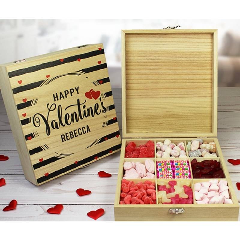 Personalised Valentines Day Sweet Box