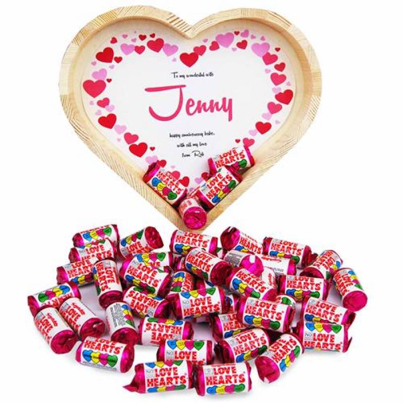 Love Hearts Wooden Tray