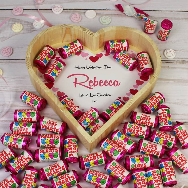 Love Hearts Wooden Tray