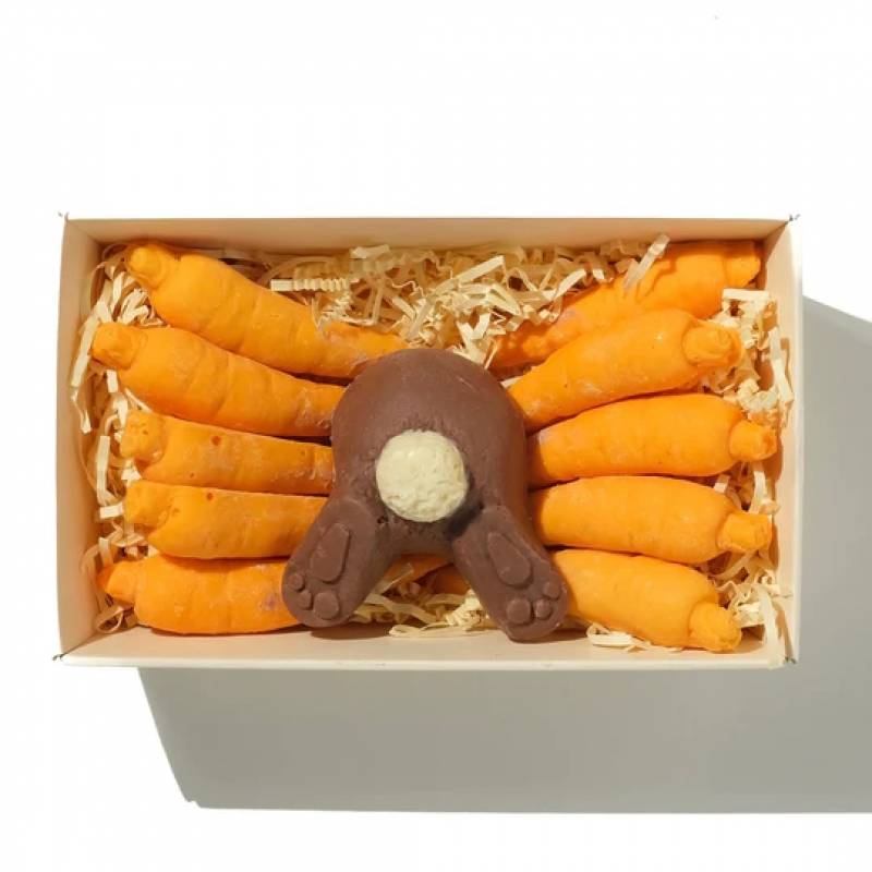 Chocolate Bunny And Carrots