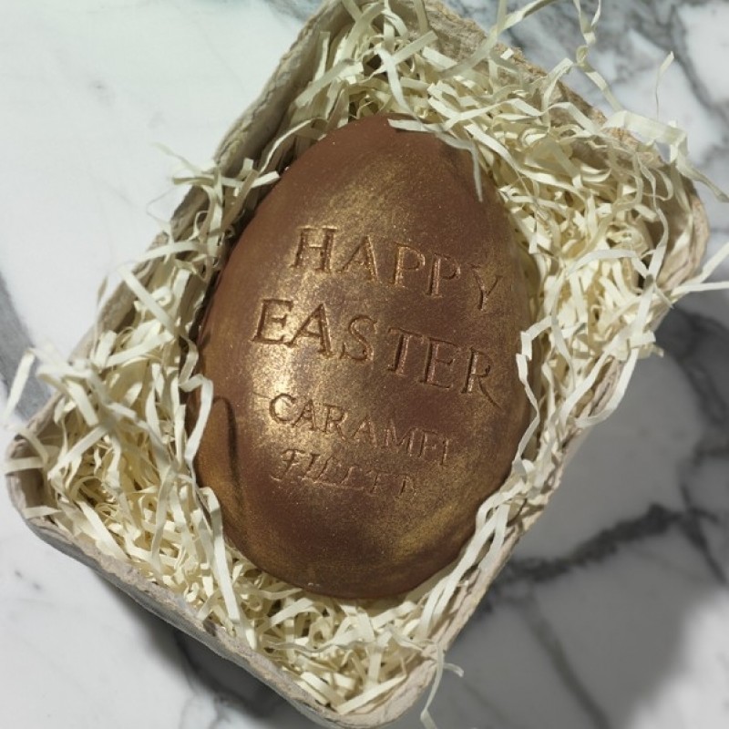 Happy Easter Caramel Filled Egg