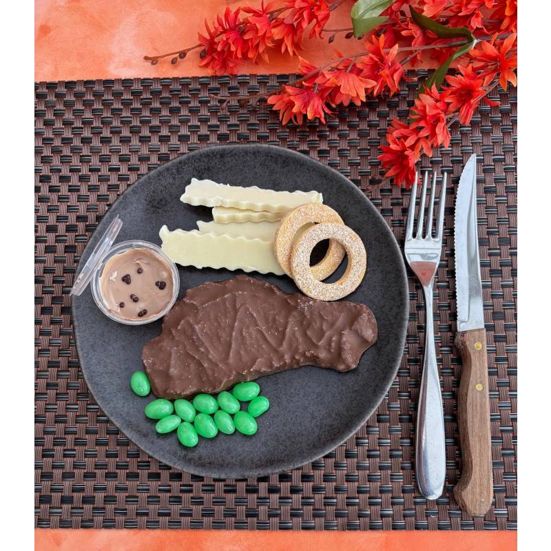 Chocolate Steak and Chips