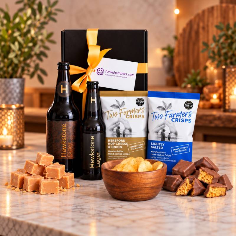 Hawkstone Lager & Cider Hamper - Clarkson’s Farm Favourite Hawkstone Lager & Cider Hamper - Clarkson’s Farm Favourite