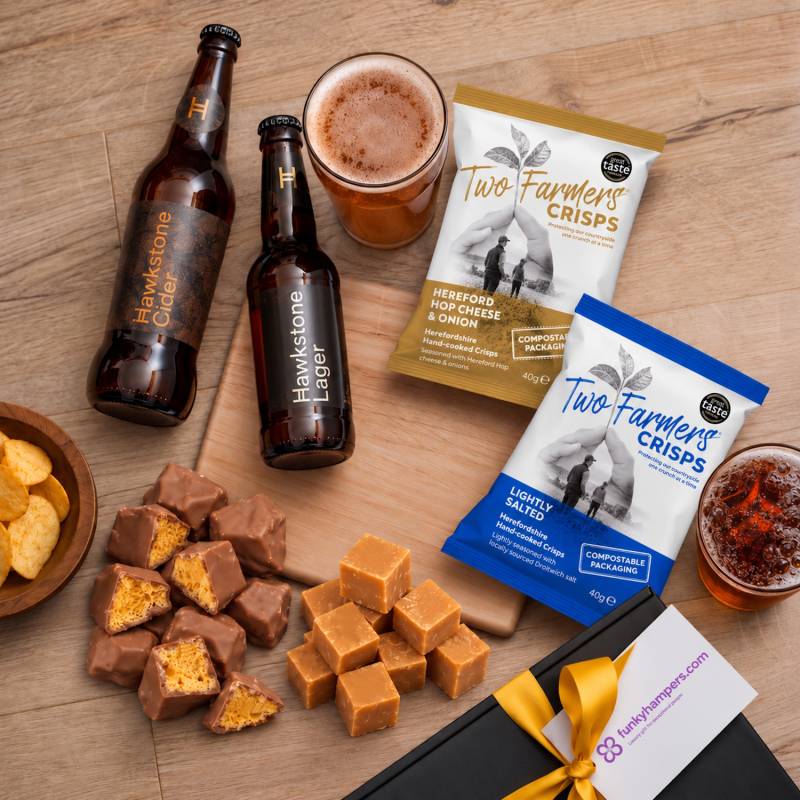 Hawkstone Lager & Cider Hamper - Clarkson’s Farm Favourite Hawkstone Lager & Cider Hamper - Clarkson’s Farm Favourite