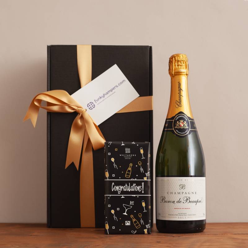 Congratulations Champagne & Chocolate Gift Box