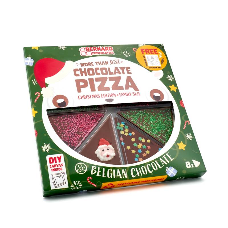 Christmas Edition Chocolate Pizza Slices