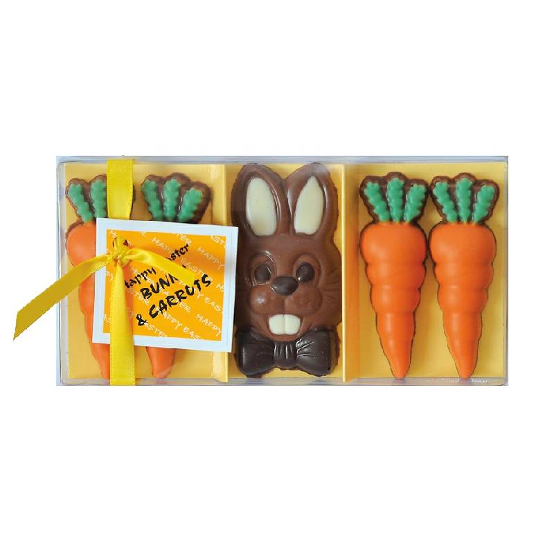 Chocolate Easter Bunny and Carrots