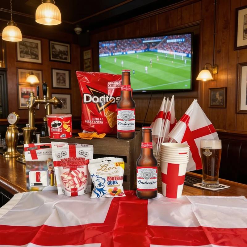 England Supporters Snack & Beer Gift Set