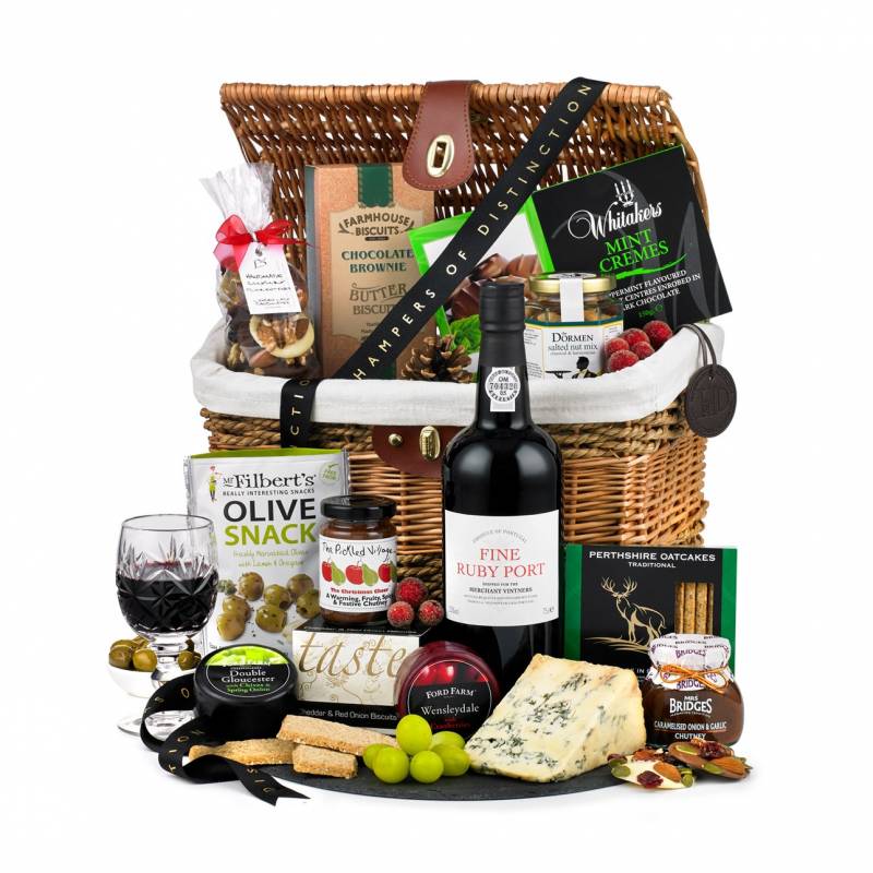 The Festive Cheese and Port Hamper Funky Hampers