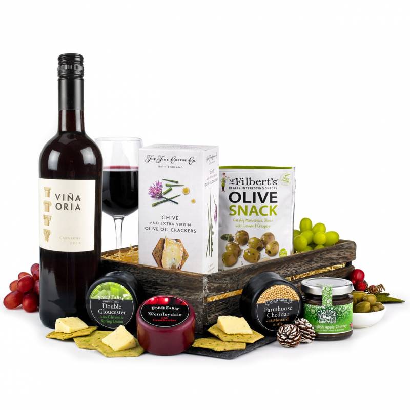 Cheese and Red Wine Hamper Funky Hampers