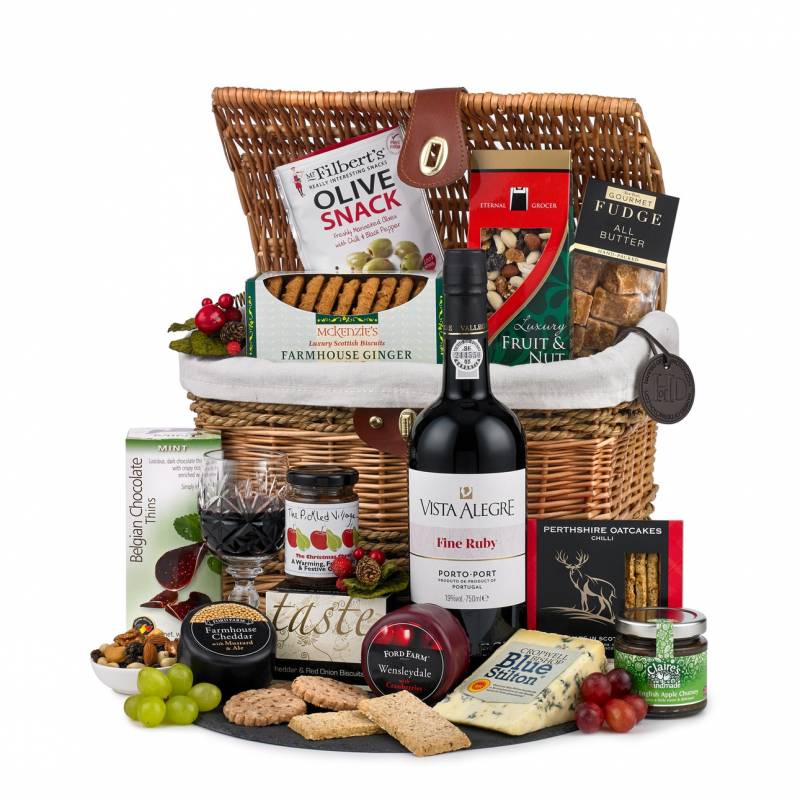 The Festive Cheese and Port Hamper Funky Hampers