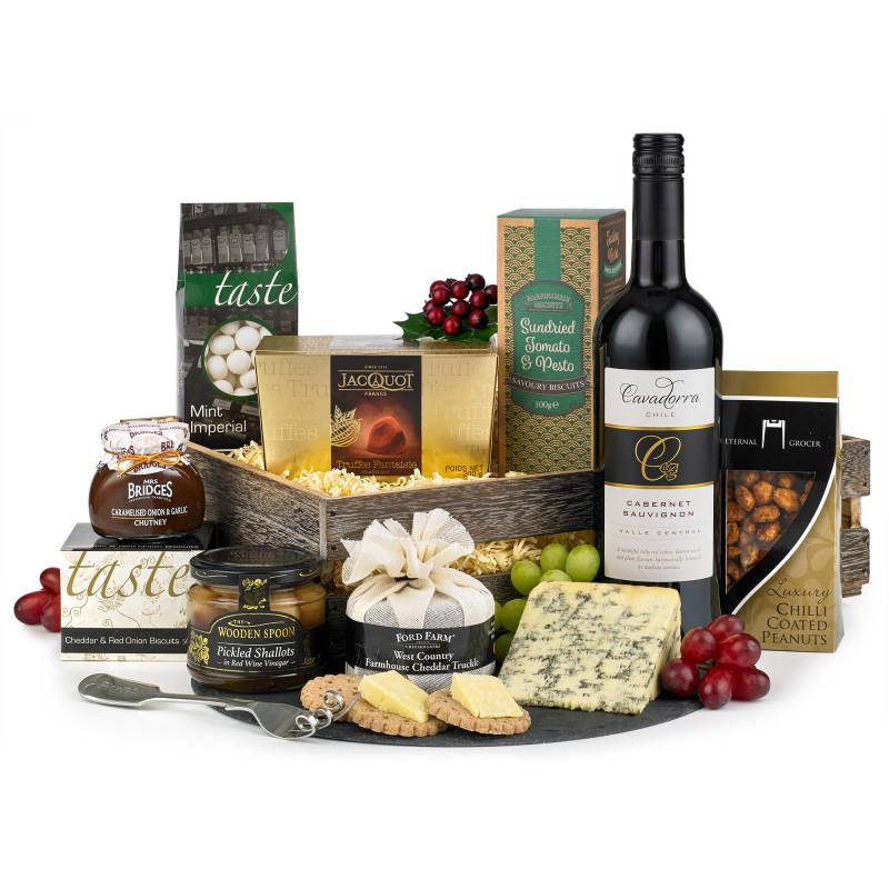 Cheese, Red Wine and Snacks Hamper Cheese, Red Wine and Snacks Hamper
