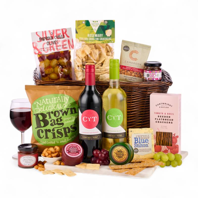 The Red and White Wine With Cheese Hamper