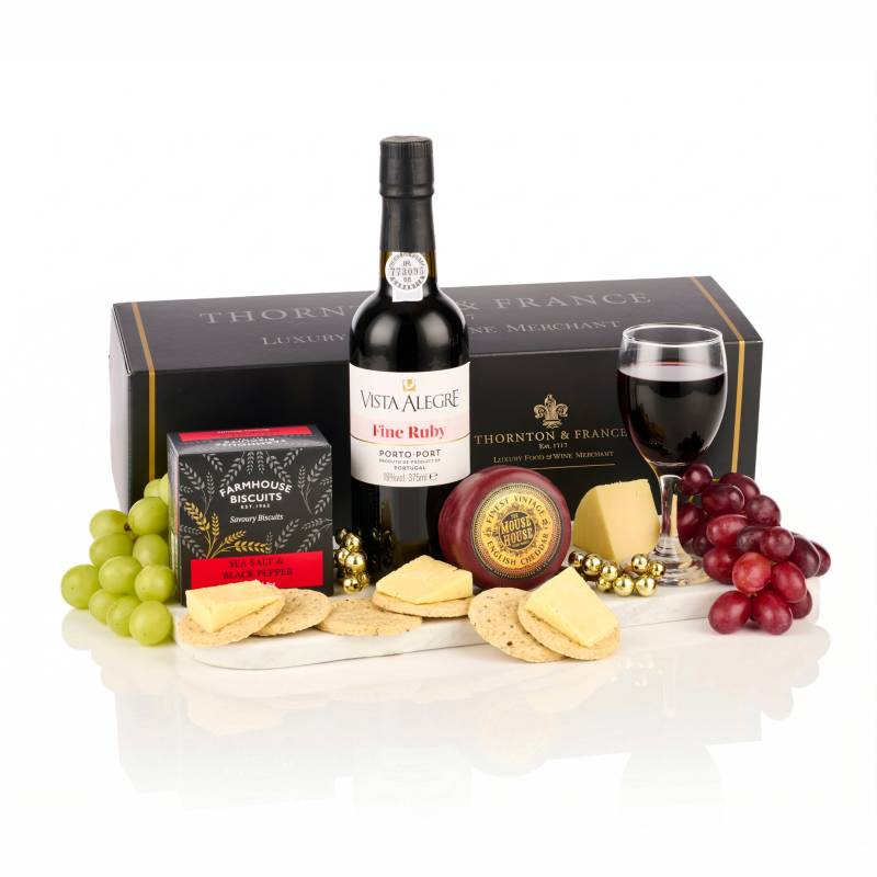The Classic Christmas Port And Cheese Hamper