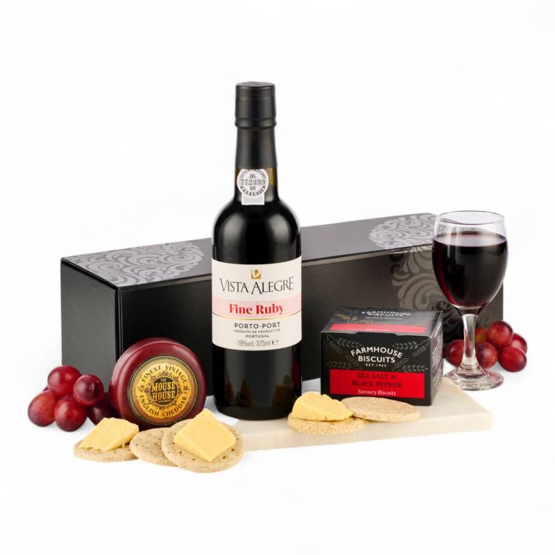 The Classic Christmas Port And Cheese Hamper