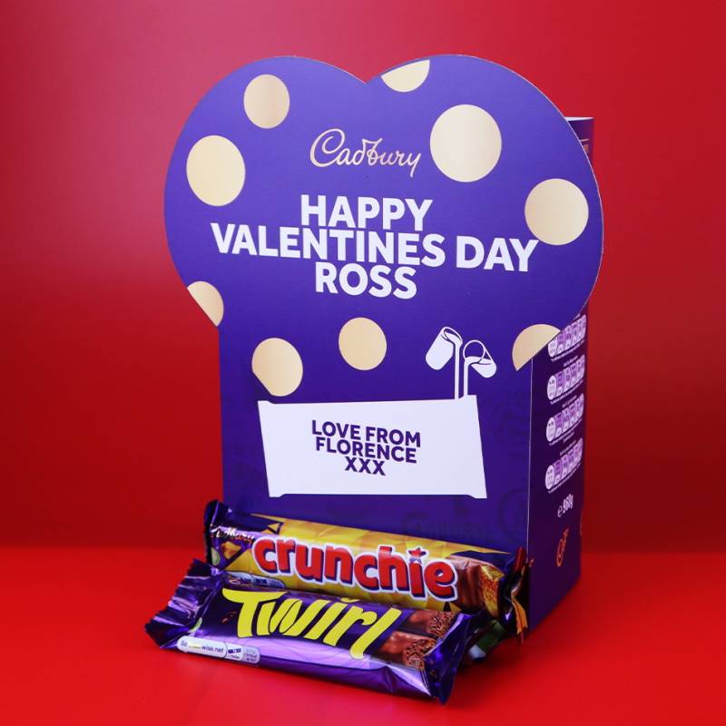 Personalised Cadbury Mixed Favourites Heart Box