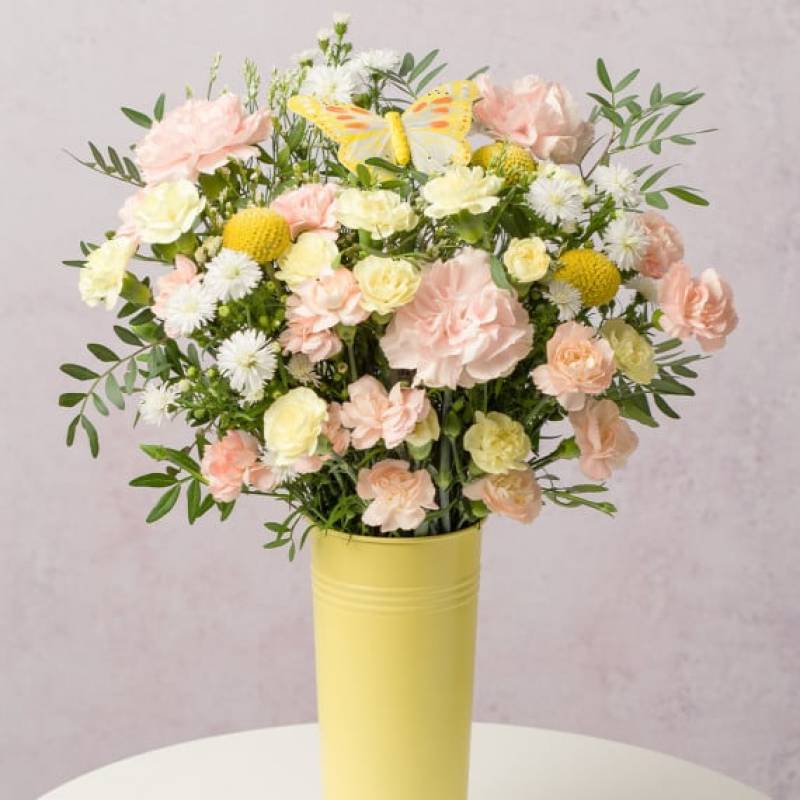 Peachy Sunshine with Vase