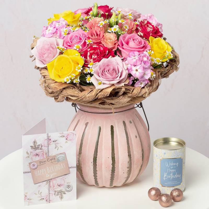 Sweet Roses Birthday Gift