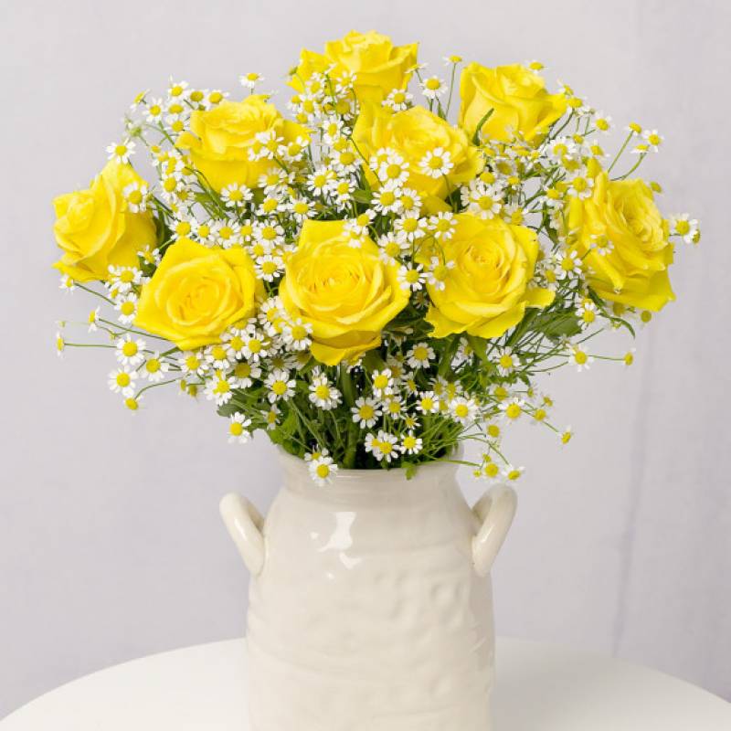 Sunny Roses & Daisies