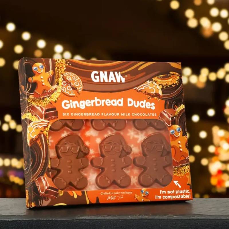 Gnaw Gingerbread Dudes Chocolate Gift