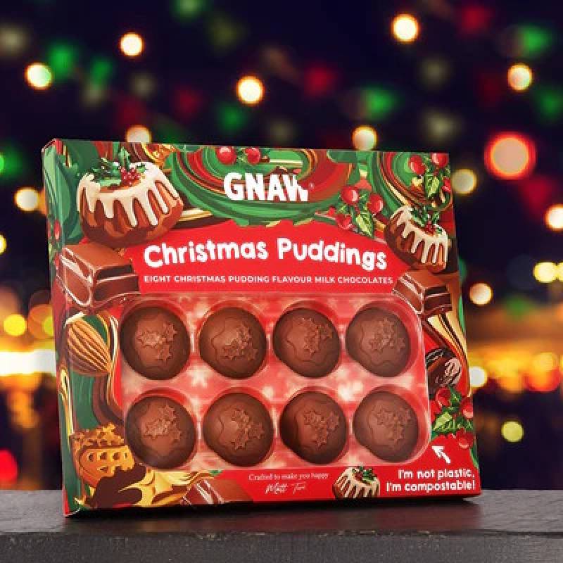 Gnaw Christmas Puds Chocolate Gift