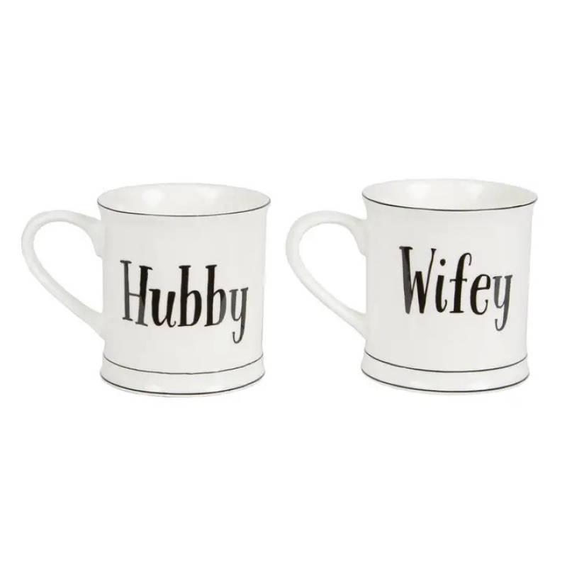 Hubby & Wifey Mug Set