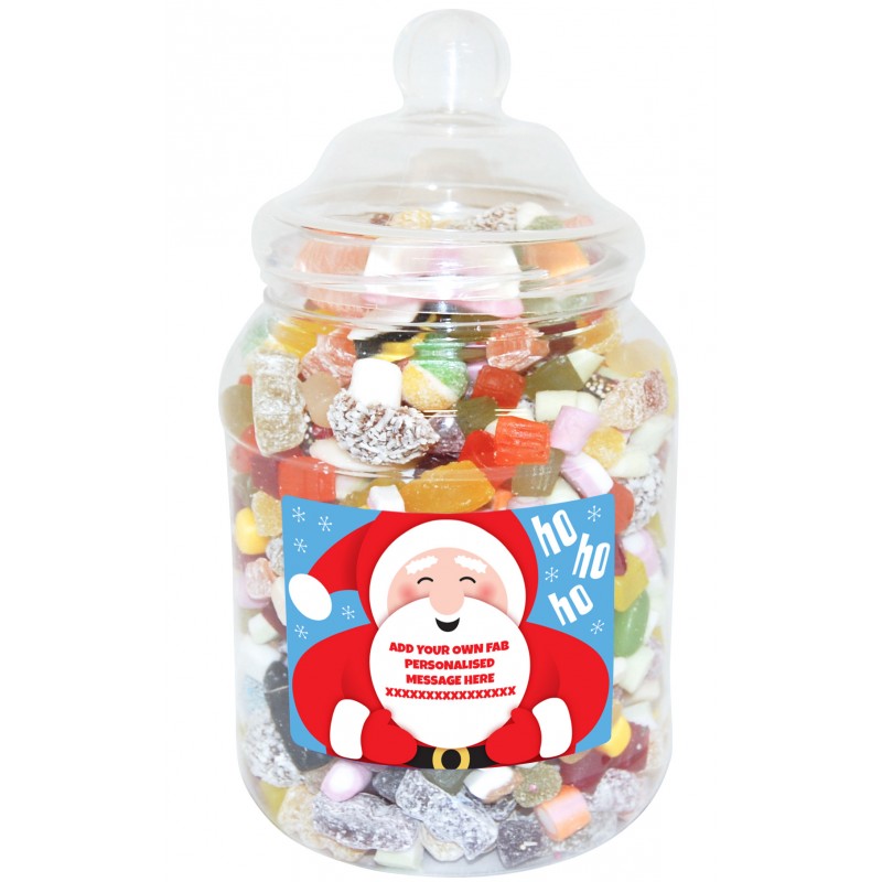 Personalised Santa Large Sweet Jar