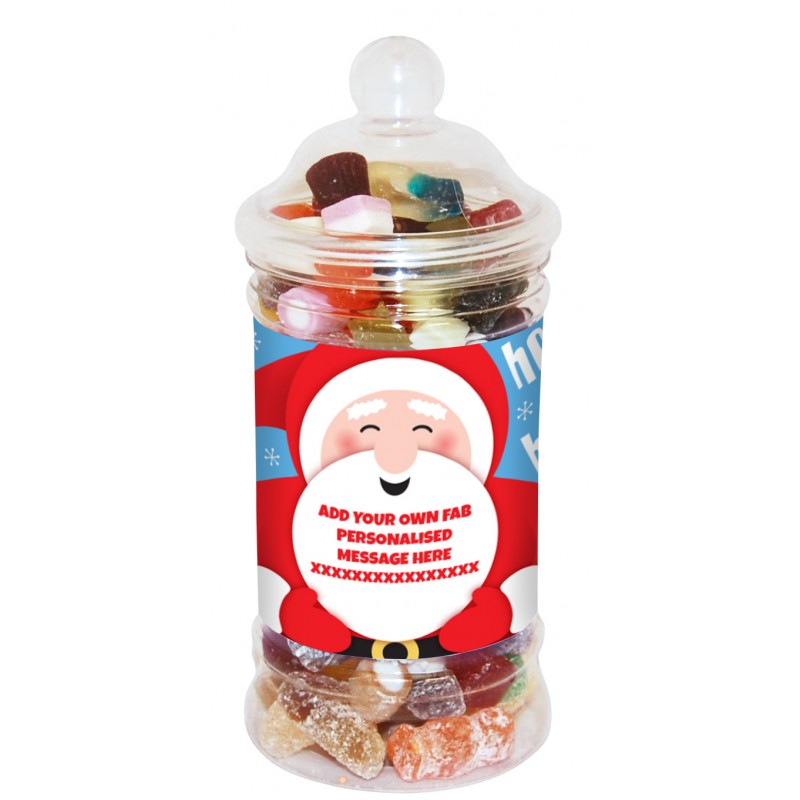Personalised Santa Small Sweet Jar