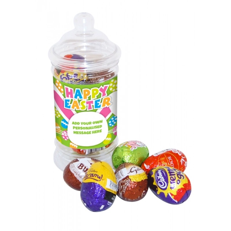 Personalised Eggs Sweet Jar