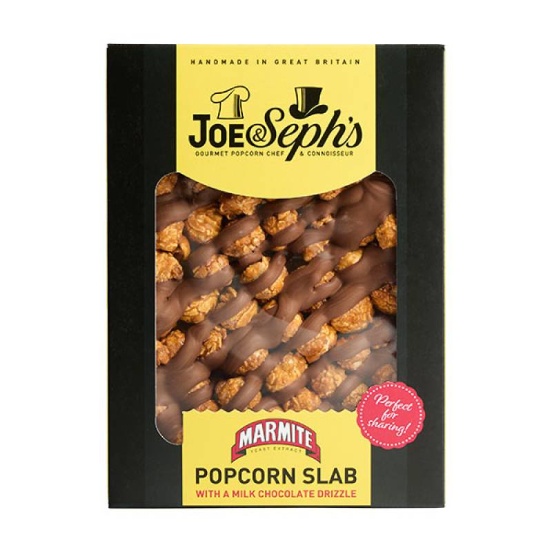 Joe & Sephs Marmite and Chocolate Popcorn Slab