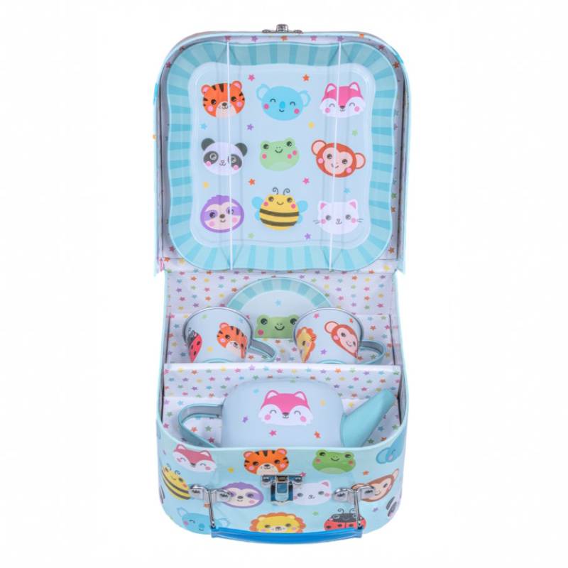 Kawaii Animal Friends Tin Tea Set – Tea for Two