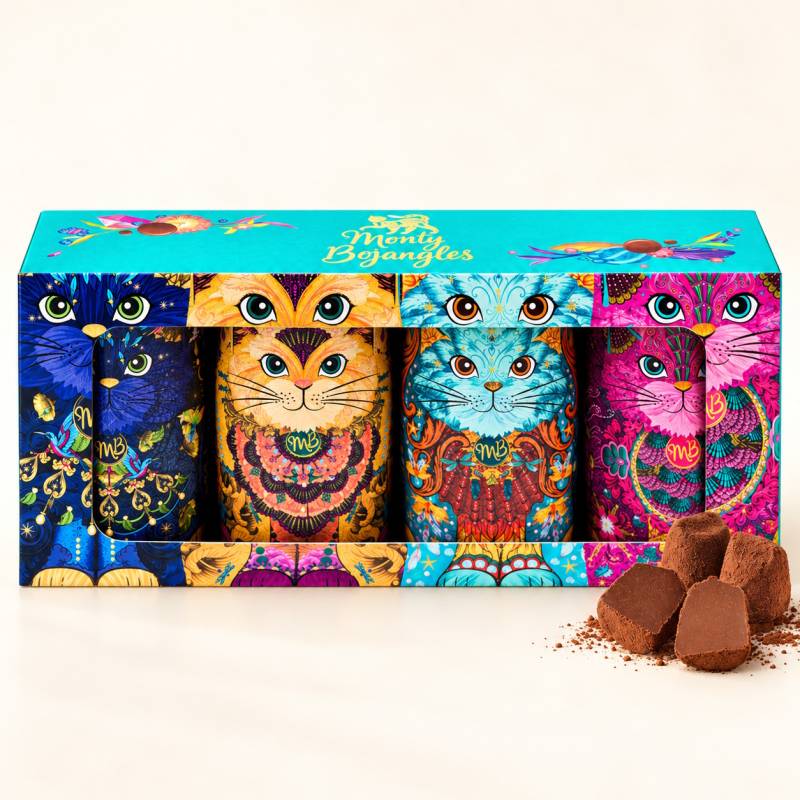 Monty Bojangles KIT-Tin Collection Cat Truffle Gift Set 144g Monty Bojangles KIT-Tin Collection Cat Truffle Gift Set 144g
