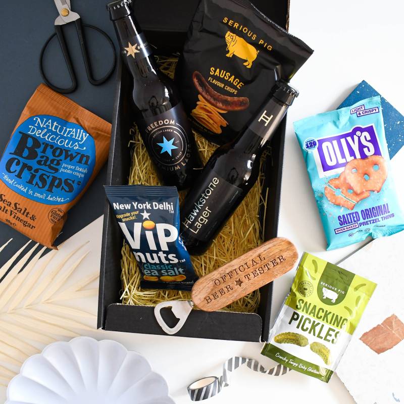 The Lager & Snacks Gift Box