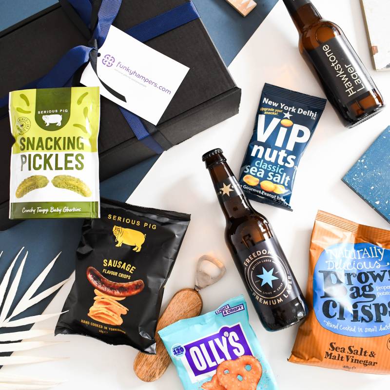 The Lager & Snacks Gift Box