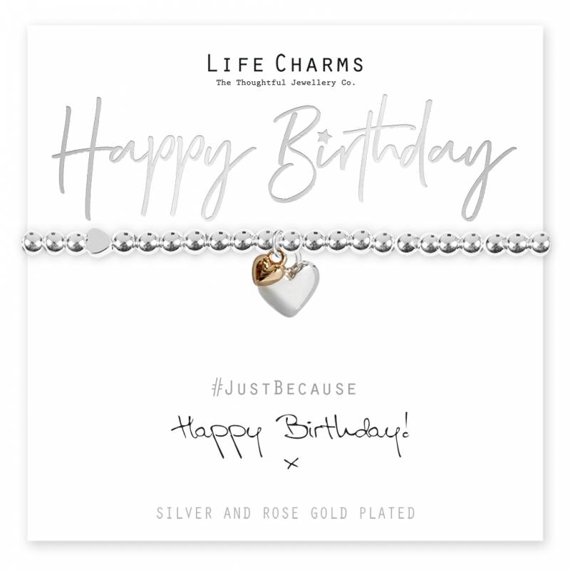 Happy Birthday Charm Bracelet Gift Set