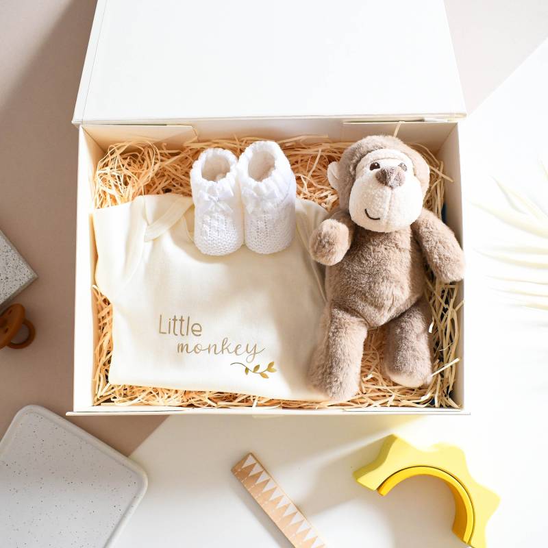 New Baby Little Monkey Themed Gift Box