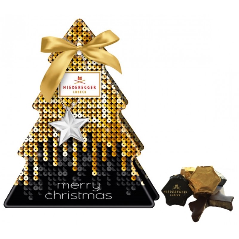 Marzipan Christmas Tree Chocolates