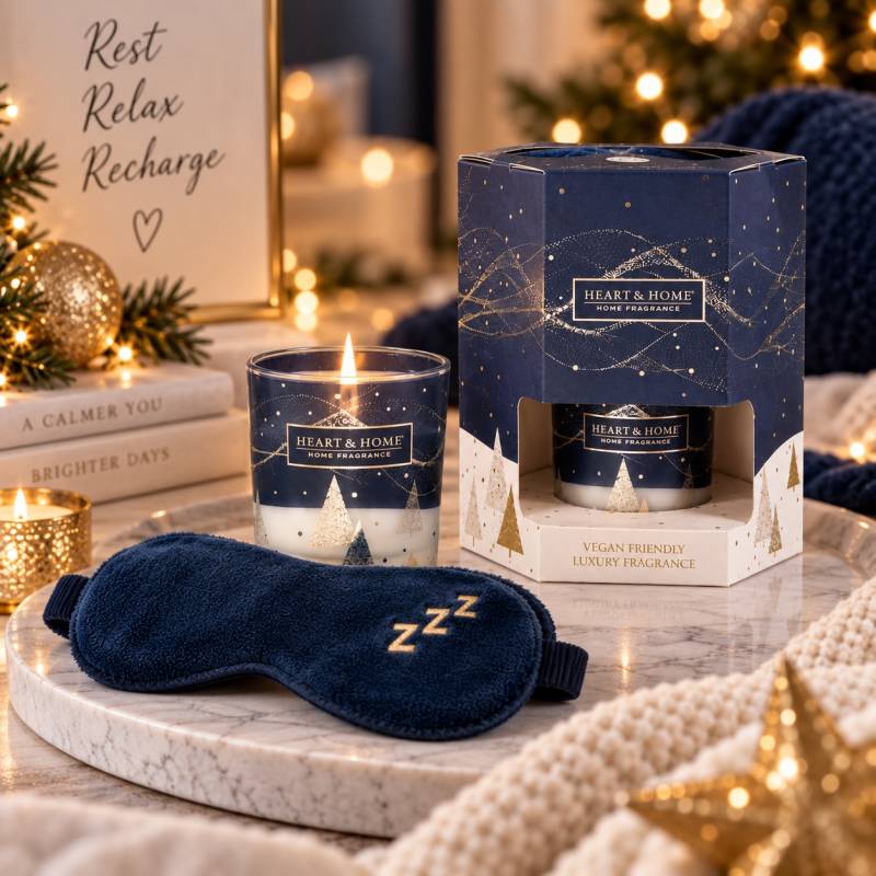 Midnight Snowfall Candle & Sleep Mask Gift Set Midnight Snowfall Candle & Sleep Mask Gift Set