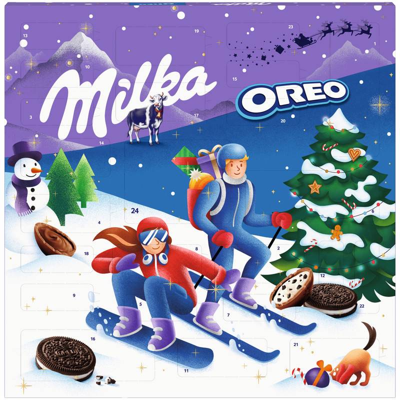 Milka & Oreo Chocolate Advent Calendar Milka & Oreo Chocolate Advent Calendar