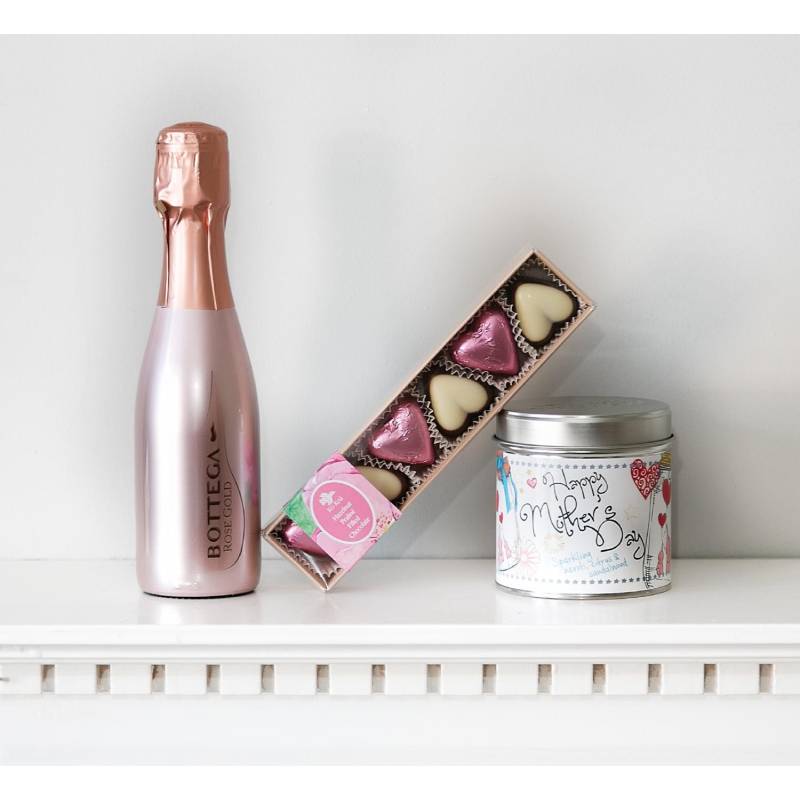 Happy Mothers Day Prosecco and Candle Gift