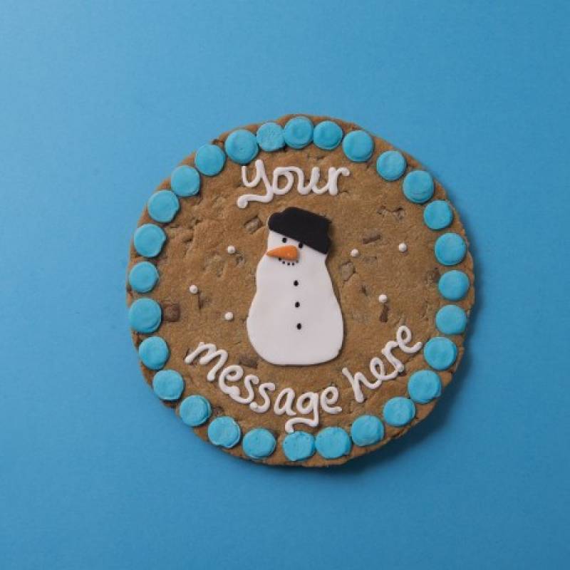 Personalised Snowman Giant Cookie